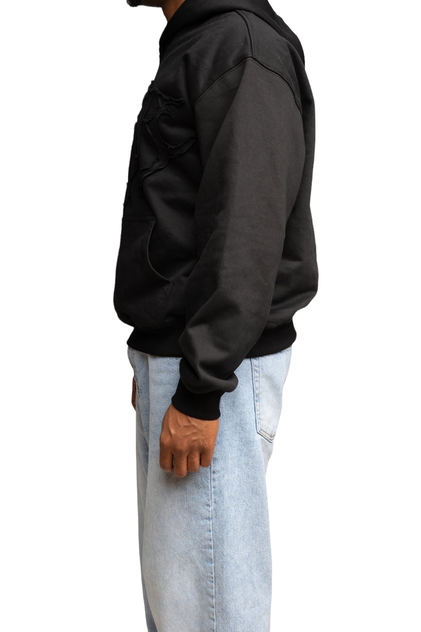 Chrome Logo Hoodie - Black