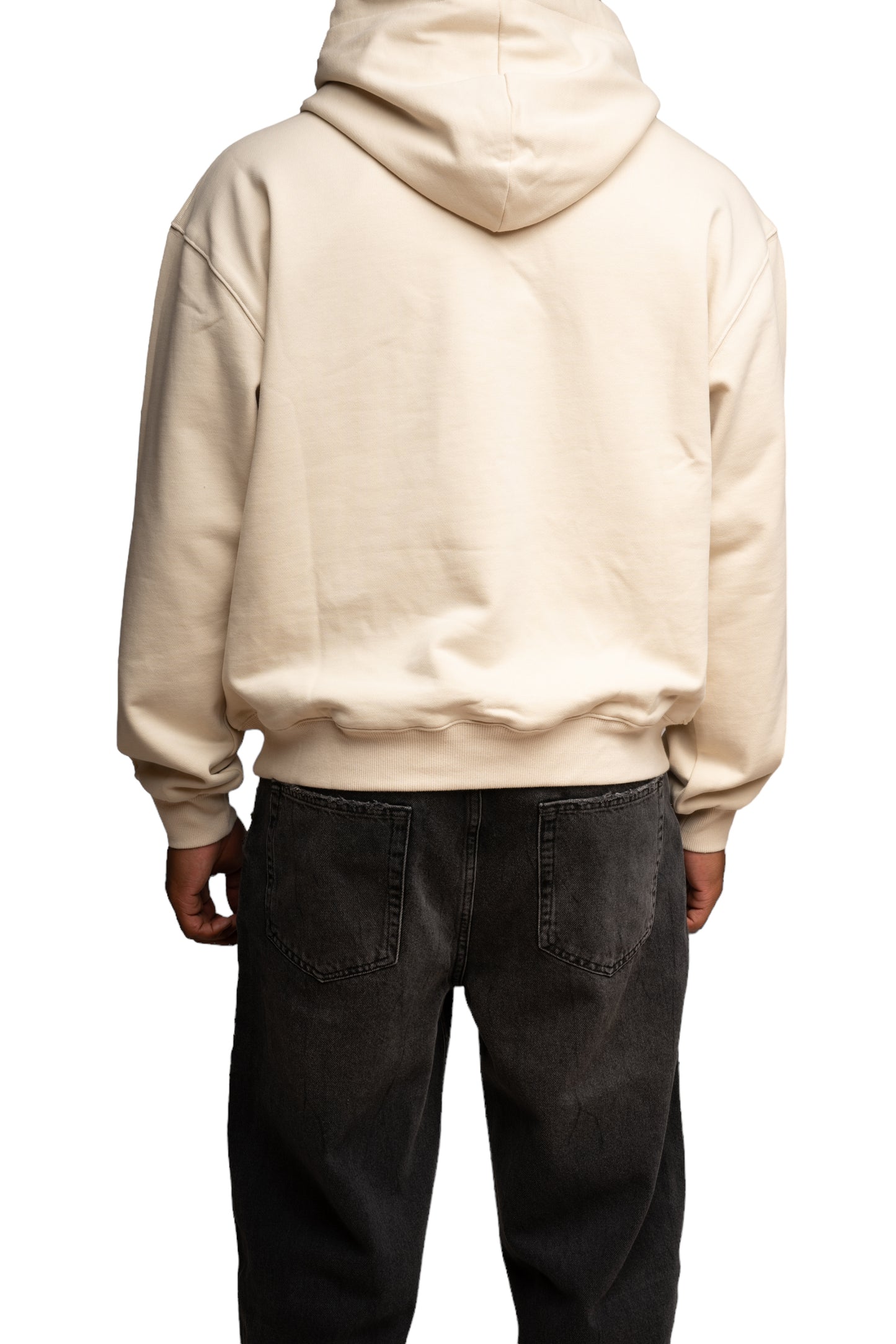 Chrome Logo Hoodie - Creme