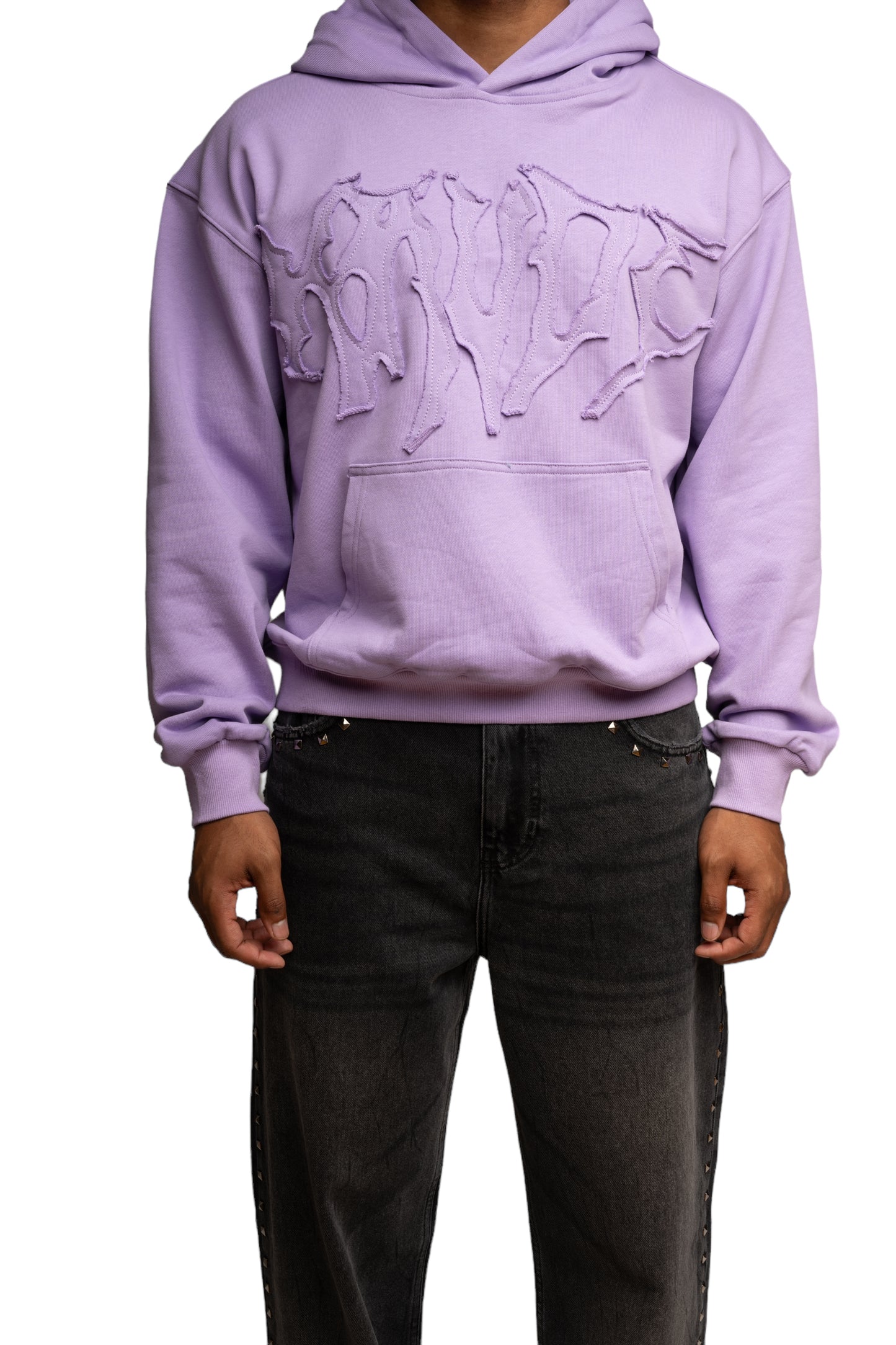 Chrome Logo Hoodie - Purple