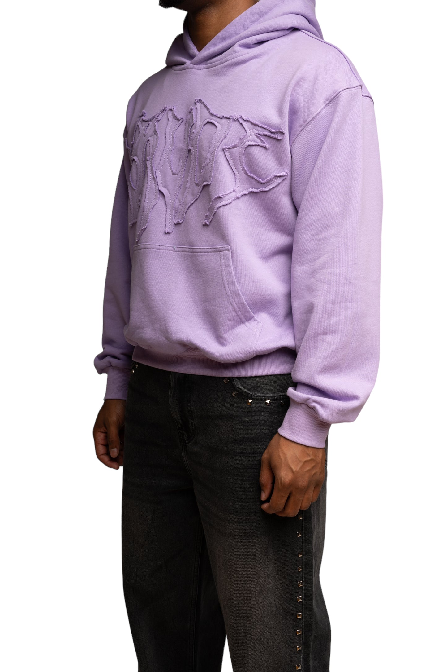 Chrome Logo Hoodie - Purple