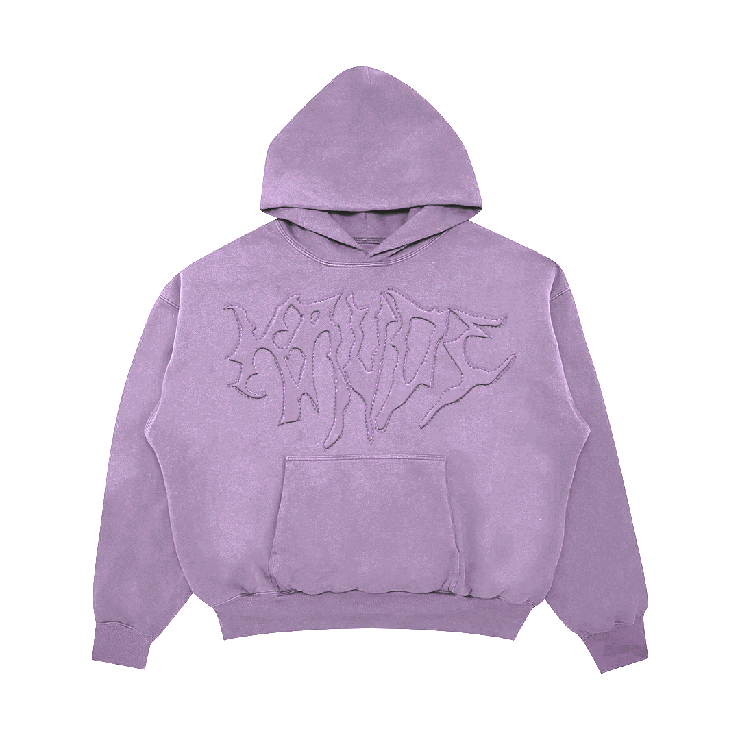 Chrome Logo Hoodie - Purple