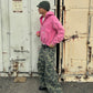 Thrashed Quarter Zip Hoodie - Pink