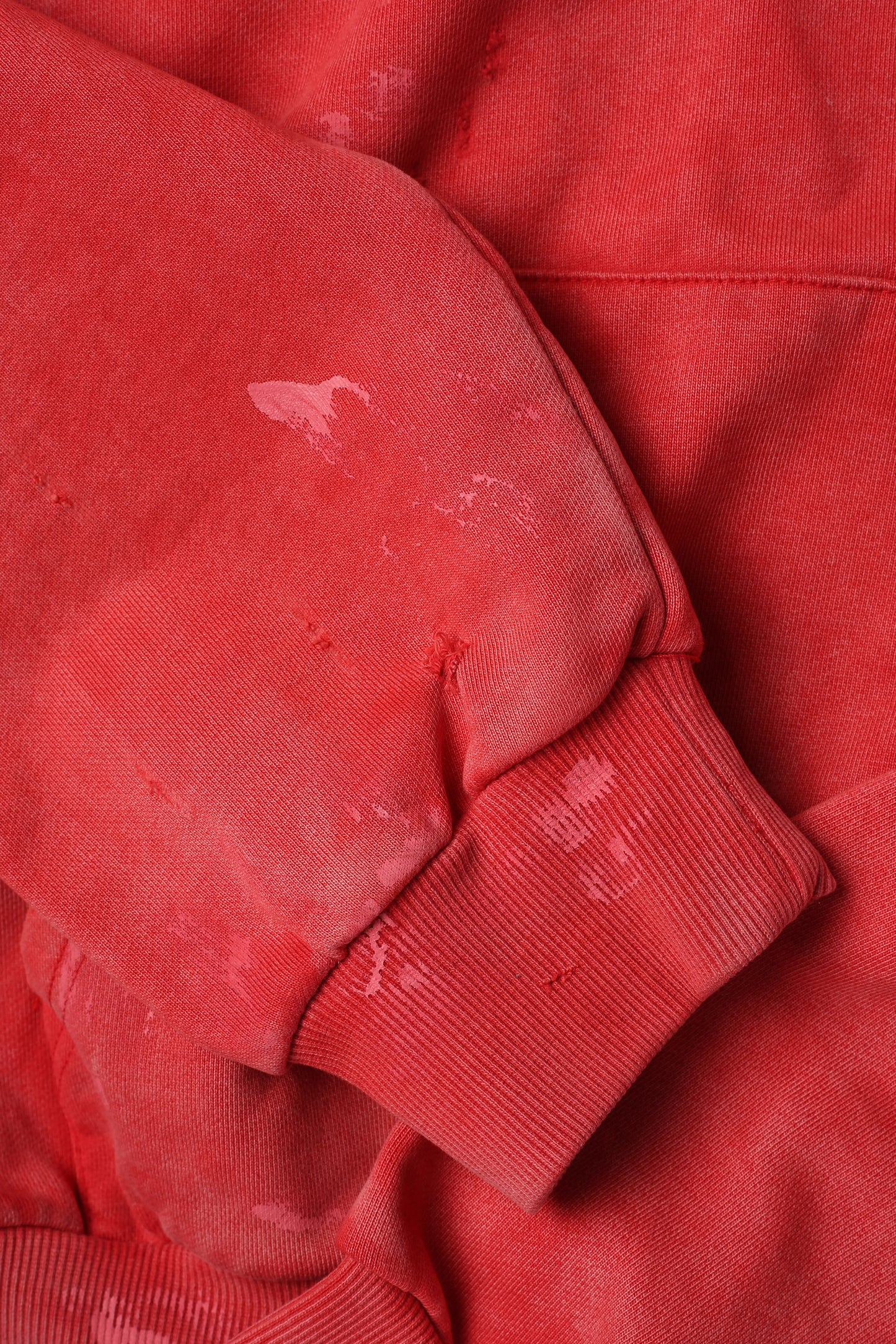 Sunfaded Quarter Zip Hoodie - RED (PRE-ORDER)
