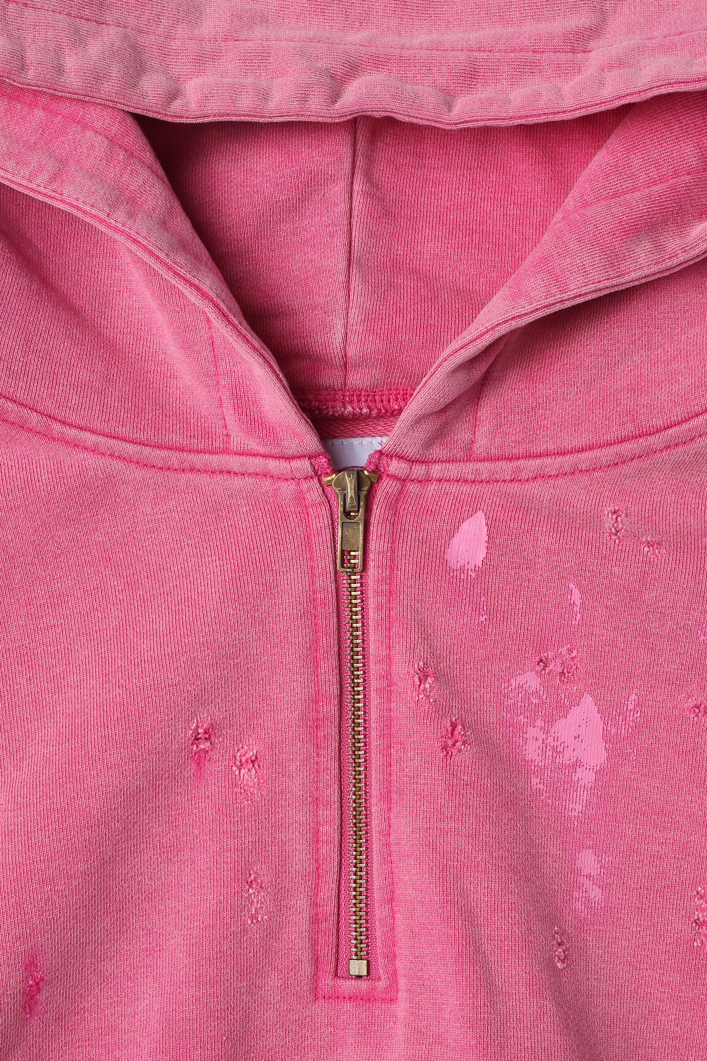Sunfaded Quarter Zip Hoodie - PNK
