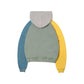 Thrashed Color Block Hoodie