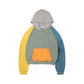 Thrashed Color Block Hoodie